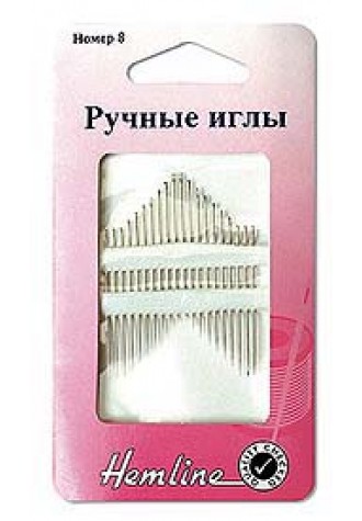 202.8 Иглы ручные для квилтинга №8, 20 шт