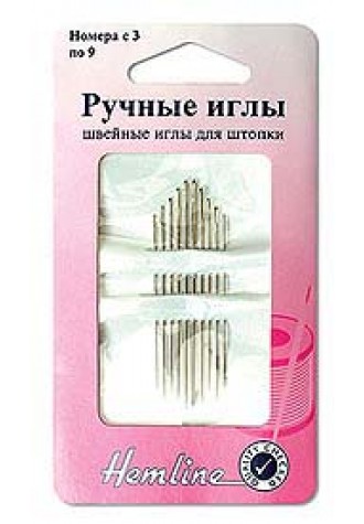 204.39 Иглы ручные для штопки №3-9, 10 шт