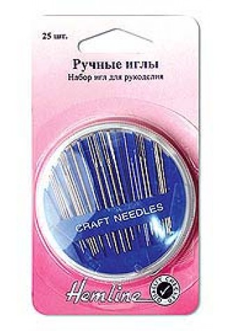 210.25 Набор игл для вышивания и рукоделия в круглом органайзере, 25 шт