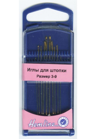 284.39 G Иглы для штопки в пластиковом контейнере №3-9, 10 шт.