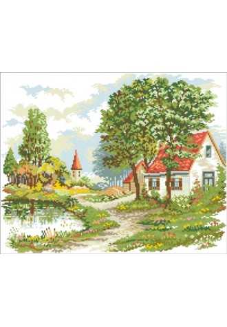 8259 Канва з малюнком (33 * 45 см)