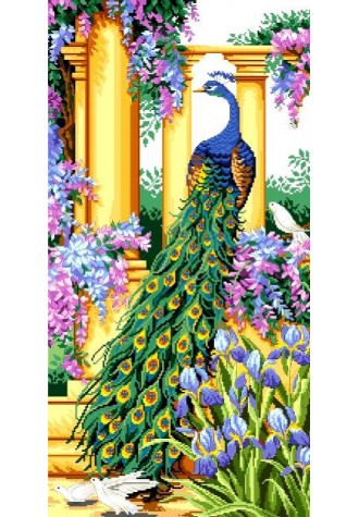 1019 Канва с рисунком (33 * 70 см)