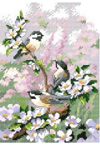 568 Канва с рисунком (20 * 30 см)