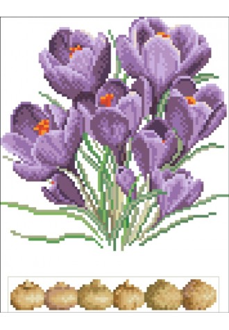 598 Канва с рисунком (25 * 30 см)