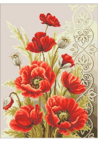 7106 Канва с рисунком (33 * 40 см)