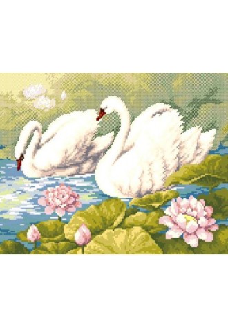 734 Канва с рисунком (33 * 33 см)