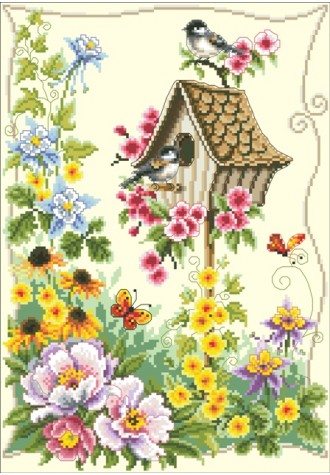 785 Канва с рисунком (33 * 40 см)