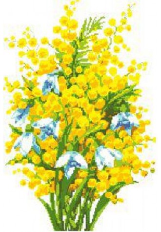 841 Канва с рисунком (33 * 50 см)
