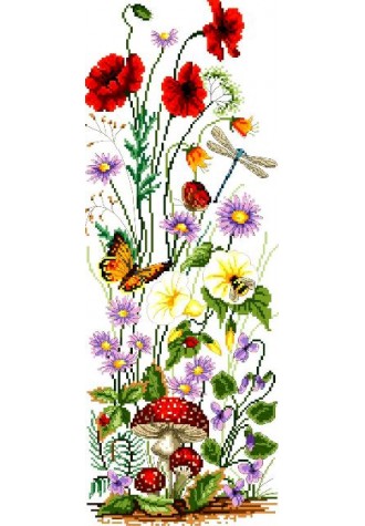925 Канва с рисунком (22 * 55 см)