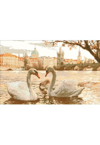 974 Канва с рисунком (33 * 55 см)